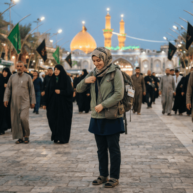 Weather-friendly layers for the Best Travel Outfit for Karbala Ziyarat