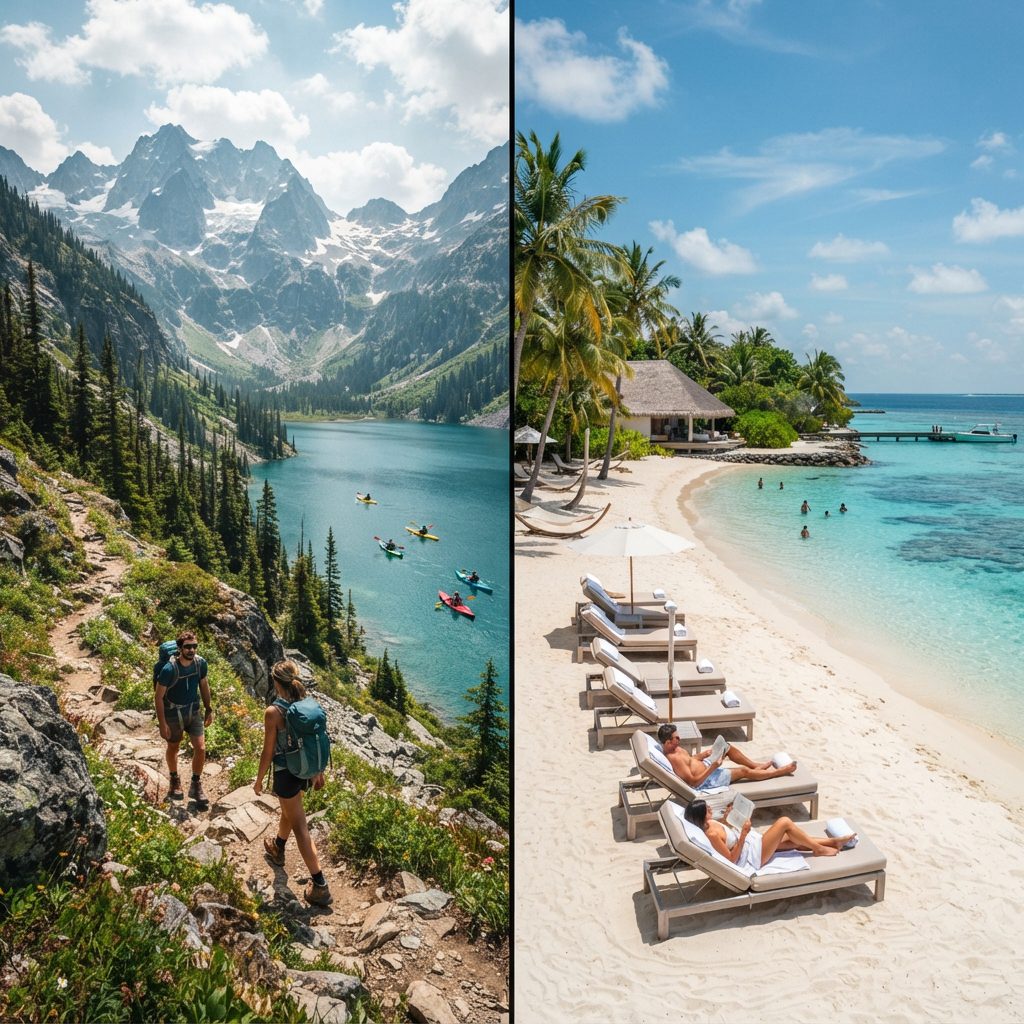 Adventure and relaxation best travel places