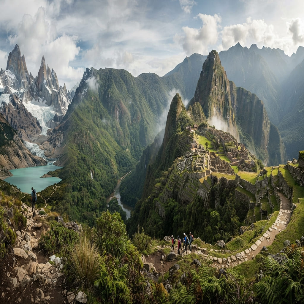 South America's hidden bucket list destinations featuring Machu Picchu, Amazon rainforest, and Patagonia