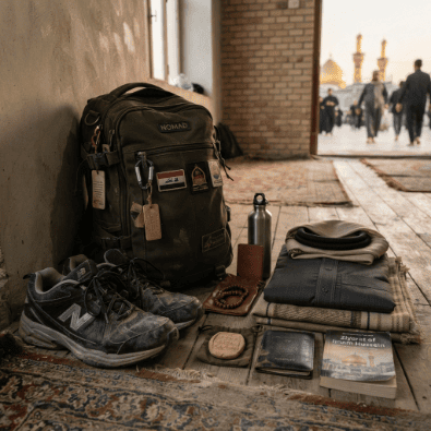 Comfortable walking shoes for the Best Travel Outfit for Karbala Ziyarat