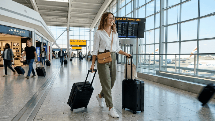 Comfortable travel outfit summer for walking, sightseeing, and long travel days**
