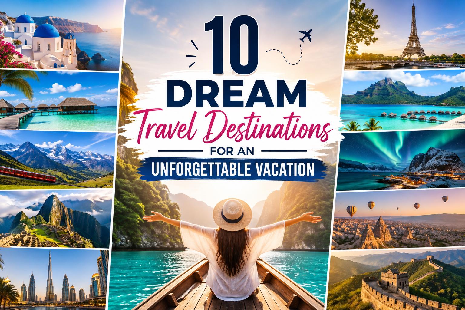 10 Dream Travel Destinations for an Unforgettable Vacation”