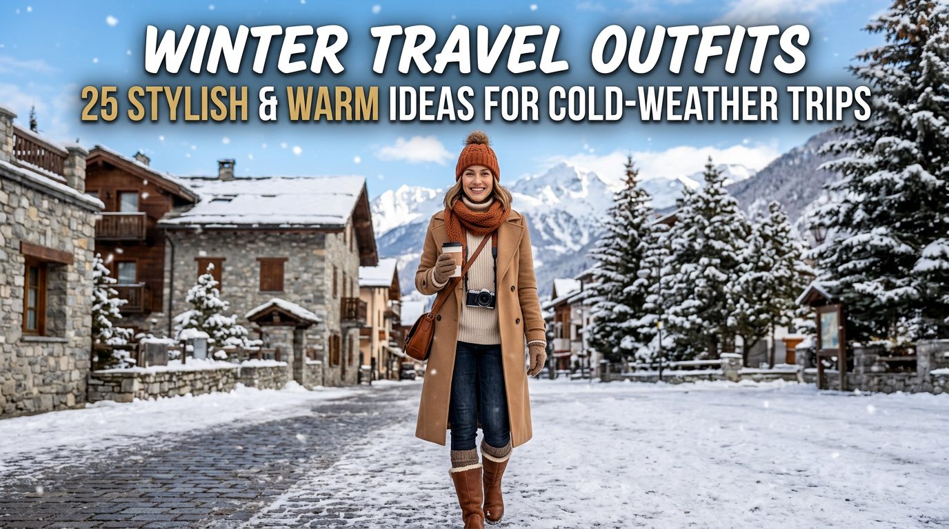 Travel Outfit Winter: 25 Stylish & Warm Ideas for Cold-Weather Trips